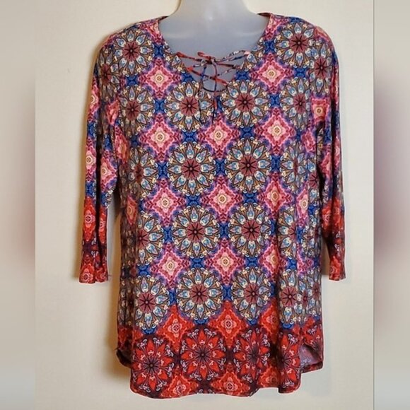 dressbarn Tops - Colorful Tunic by Dressbarn Like New 1X